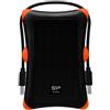 Silicon Power Armor A30 1TB | Disco Rigido Esterno Antiurto da 2.5", USB 3.2 Gen 1, Grado Militare MIL-STD-810G - Nero/Arancione