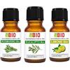 Laborbio Set Benessere 3 oli essenziali Rosmarino - Eucalipto - Limone 100% Puri Naturali Biologici - Certificati uso interno Terapeutici Alimentari Diffusori Aromaterapia Cosmetica - LaborBio
