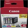 Canon PGI-1500 XL Multipack nero / ciano / magenta / giallo (9182B010) - PGI-1500 XL