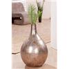 GILDE Vaso peso vetro grigio antico opaco motivo floreale altezza 56 cm decorazione accessorio casa idea regalo decorazione interni