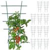 Relaxdays Supporto per Piante Rampicanti, Set da 12 Sostegni, Traliccio Estensibile per Rose da HxL: 43 x 23 cm, Verde