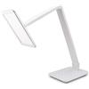FeinTech LTL00100 LED lampada da scrivania con Smart-Touch 550 lumen colore della luce tocco regolabile e dimmerabile, caricatore USB, bianco, Classe di efficienza energetica A