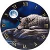 Puckator Orologio da Muro in Legno MDF - Lupo - Quiet Reflection Wolf - Lisa Parker