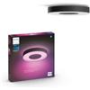 Philips Hue Infuse, Plafoniera LED smart, Grande, Nera | Luce bianca e colorata, 52.5 W, Dimmerabile, 16 milioni di colori, Smart Home, Controllo vocale via app