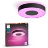 Philips Hue Xamento, Plafoniera da bagno LED smart, Media, Nero | Luce bianca e colorata, 34 W, LED Integrato, Smart Home, IP44 resistente all'acqua, Controllo vocale e via app