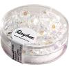 Rayher 14201801 - Perline diamantate in vetro, 6 mm, iridescenti, confezione da 50 pezzi, cristallo di montagna