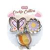 Zenker 44885 - Stampo per biscotti pasquale, in acciaio inox, 7,5 x 2,5 cm, con girasole, tulipano, pasticceria