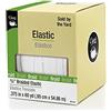 Dritz Intrecciato da 0,95 cm, bianco, 45,4 m elastico, 0,9 cm x 45,4 m