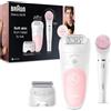 Braun Silk-épil 5 Beauty Set 5-895 Prime Epilazioni 6-In-1 Wet&Dry Senza Fili - Epilatore Donna, Rasoio, Esfoliazione, Pulizia Viso E Corpo