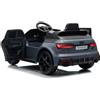 Piston Car Auto Elettrica Bambini Audi RS6 GT Grigio 12V con LED Radiocomando