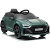 Piston Car Auto Elettrica Bambini Audi RS6 GT Verde 12V con LED Radiocomando
