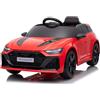 Piston Car Auto Elettrica Bambini Audi RS6 GT Rosso 12V con LED Radiocomando