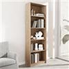 DEGHI Libreria 58x170h cm in legno rovere sonoma con 5 ripiani - Power