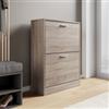 DEGHI Scarpiera 60x82h cm rovere con 2 ante a ribalta - Sonic
