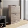 DEGHI Scarpiera salvaspazio 60x82h cm rovere con 2 ante a ribalta - Sonic