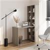 DEGHI Scrivania 120x60 cm in legno rovere con libreria integrata h182 cm - Sketto