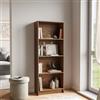 DEGHI Libreria 58x150h cm in legno rovere noce con 4 ripiani - Power