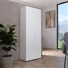 DEGHI Armadio 70x181h cm bianco opaco con 2 ante - Delhi