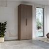 DEGHI Armadio battente 92x240h cm 2 ante reversibili con soft close bronzo - Codey