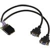KALEA-INFORMATIQUE Scheda grafica VGA 1080p a 2 porte su porta mPCIe - MiniPCIe full size con chipset Silicon Motion SM750