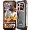Blackview XPLORE X1 5G Rugged Smartphone, 108MP+50MP+20MP Visione notturna, 6.78 2.4K/120Hz Gemini AI Cellulare indistruttibile, 10000mAh Telefono Indistruttibile, 36GB+256GB/2TB, IP69K/NFC/700 Nits