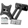 TEMPO DI SALDI Supporto TV Parete Orientabile in Metallo Compatibile con TV e monitor da 10 a 32, Supporto Monitor Muro supporta attacchi VESA 75x75, 100x100 e 100x75 mm, Staffa Tv 32 Pollici