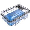 PELI M40 Micro Case - Protezione Compatta per Attrezzature di Valore e Utensili Compatti; Resistente all'Acqua, alla Polvere e agli Urti; Volume 1 Litro; Colore: Blu/Trasparente
