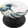 Grandi dipinti Poster Art Grande onda al largo di Kanagawa Katsushika Hokusai PopSockets PopGrip Adesivo
