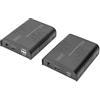 DIGITUS DS-55529 Estensore / Splitter KVM HDMI - Full HD 1080p 60 Hz - 120 m via cavo LAN / illimitato via Ethernet (abilitato IP) - Set: Trasmettitore e Ricevitore - HDMI 1.3 & HDCP 1.4