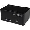StarTech Switch KVM DVI 3 Monitor 2 Porte 1920x1200 Hub USB 2.0 e Audio | Controllo di 2 Computer su 3 Display, Immagini Nitide, Plug and Play, Compatibile Windows e Mac