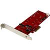 StarTech Scheda Controller 2x SSD M.2 SATA, PCIe, SATA III 6Gbps (PEX2M2) | Supporta Due Unita M.2 SATA, Connettore NGFF, Ideale per RAID e Storage