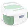 mooov Metronic Metronic 477186 - Radio per lettore CD Mady Bluetooth, MP3 con porta USB, scheda Micro SD, colore: Verde