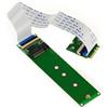 KALEA-INFORMATIQUE Riser Extender M.2 NGFF per il montaggio di un SSD PCIe M Key AHCI o NVMe M2 su una porta M2 E A Key con un cavo flessibile di 20 cm.
