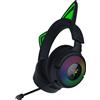 Razer Kraken Kitty V3 Pro - Cuffie da gioco wireless RGB Kitty - orecchie di gatto reattive per lo streaming - Triforce 40mm Driver - Hyperspeed Wireless e Bluetooth - THX Spatial Audio | Nero