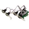 KALEA-INFORMATIQUE Scheda controller PCI Express PCIe Serial RS232 a 4 porte con chipset ASIX AX99100. con staffe a basso e alto profilo