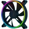 Razer Kunai Chroma Hydraulic RGB LED PWM Perform. Fan (140mm)- Ventole idrauliche aRGB PC (Silenziose, Potenti, collega fino a 8 ventole, Supporto controller ventola PWN, Chroma aRGB) 1 ventola, Nero