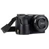 MegaGear Ever Ready - Mezza custodia in vera pelle per fotocamera compatibile con Sony Alpha A6500