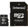 Intenso Premium Scheda di memoria MicroSDHC da 32 GB (con Adattatore SD), Class 10 UHS-I