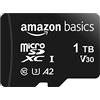 Amazon Basics - Scheda di Memoria microSDXC con Adattatore Formato SD, A2, U3, Velocità di Lettura Fino a 100MB/s, 1Tb, Colore Nero