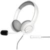 Energy Sistem Headset Office 3 (Auricolari con connessione USB e 3,5 mm, Controllo del volume e funzione Mute, microfono retrattile)- Bianco