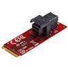 StarTech Adattatore U.2 SFF-8643 a M.2, PCIe 3.0 NVMe SSD (M2E4SFF8643) | Compatibile con SSD U.2 da 2,5, Connettore M.2 M-Key, Installazione Semplice