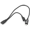 SYSTEM-S Ingresso Micro USB a 2.X Cavo di Ricarica Micro USB Uscita Y Cavo Splitter