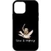 Lustige Geschenkidee für Tierfans mit Ri Custodia per iPhone 12 mini Bradipo Cavaliere Slow & Mighty Divertente Spada Animale Motivo