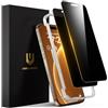 UNBREAKcable Pellicola iPhone 16 Pro, 28° Anti-Spy Vetro, Privacy Pellicola, Completa Vetro Temperato Film, Antigraffio, Durezza 9H, Grado Militare, 99,99% HD, Tocco Sensibile, 2 pezzi