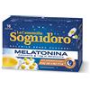 SOGNID ORO Camomilla Sogni d'oro solubile con melatonina, 16 Filtri, senza zuccheri e glutine, immediatamente solubile, facile da preparare, sonno rapido.