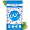 PUR Gum, Gomma Da Masticare Senza Zucchero, Con Xilitolo, Vegana, Senza Aspartame e Senza Glutine, Gomma Naturale Al Sapore Di Peppermint, 55 pezzi, confezione da 1