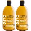 Deto Andrea Milano, Aceto di Mele Biologico con Madre con Cannella e Curcuma, Non Filtrato e Non Pastorizzato, Ideale da Bere Solo o come Condimento su Tartare di Carne o Tonno, Made in Italy, 500 ml