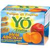 Yo frutta, Polpa mela e albicocca bio, senza zuccheri, 2x100g