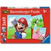 Ravensburger - Super Mario, Puzzle Bambini 5+ Anni, 3 Puzzle Da 49 Pezzi | Include 3 puzzle da 49 pezzi di Super Mario, giochi educativi e divertenti, ideali come regalo per ogni occasione dai 5 anni.