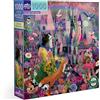 eeBoo - Cat and The Castle Puzzle per adulti 1000 pezzi in cartone - Dimensioni 58,5 x 58,5 cm